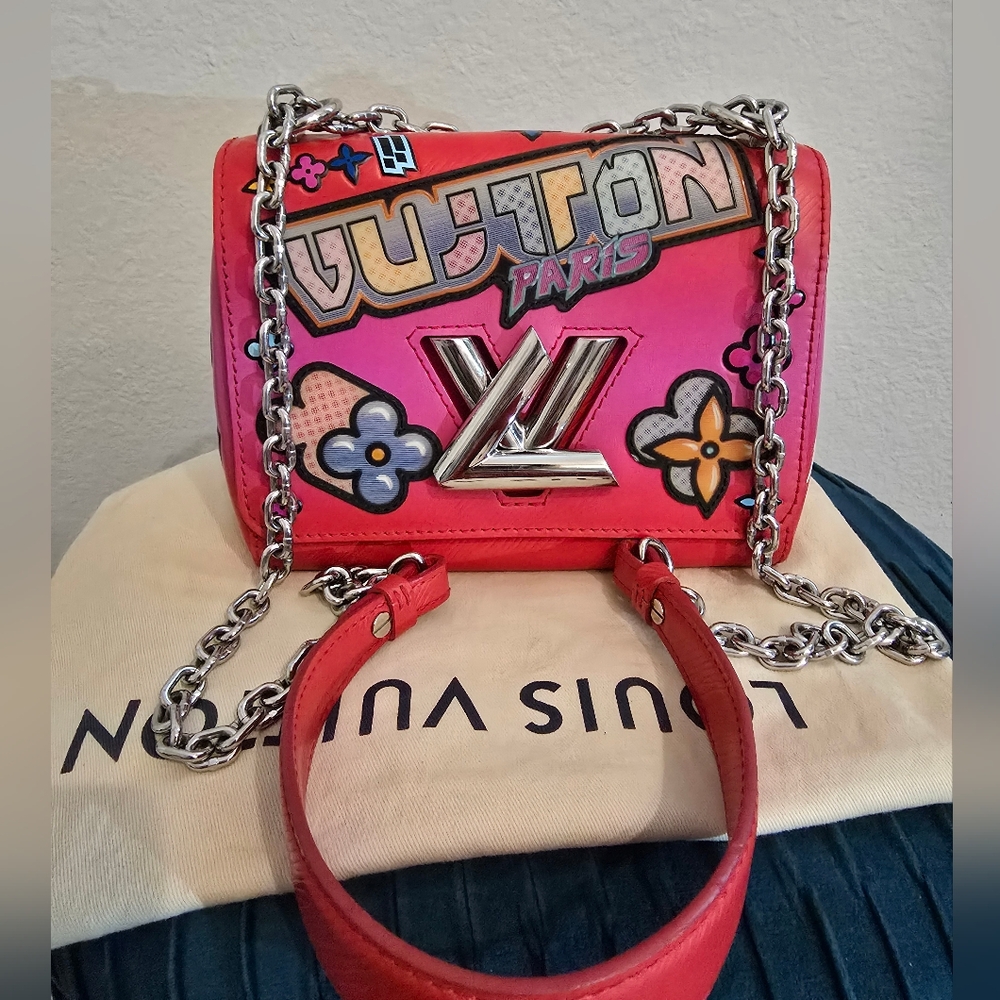 Louis Vuitton Epi Kawai Blossom Twist Shoulder Bag Coquelicot